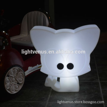 Lovely hello Kitty plastic table lamp with usb cable rechargeable table animal shaped lamp